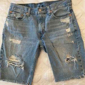 Men's Levi's 511 Denim Distressed Shorts